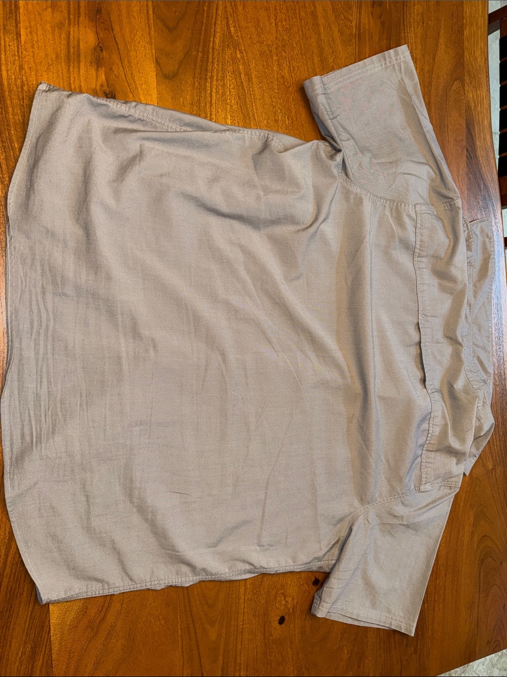 Wrangler Light Blue Short Sleeve Button-Down Work Shirt - Picture 3 of 3